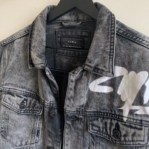 BASIC ACID BLACK DENIM JACKET